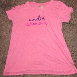Under Armour pink v-neck